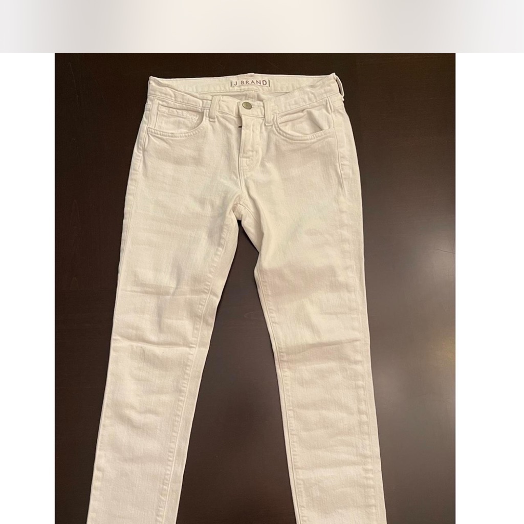 J Brand White Skinny Jeans